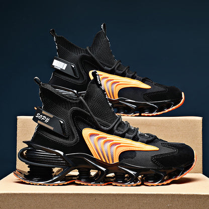 Ανδρικά Sneakers με Εντυπωσιακή Σόλα & Πλεκτό Άνω Μέρος