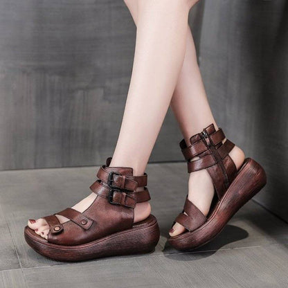 Ανατομικά Gladiator Σανδάλια με Φερμουάρ & Λουράκια
