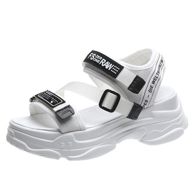 Flatform Σανδάλια με Chunky Αθλητική Σόλα & Λουράκια