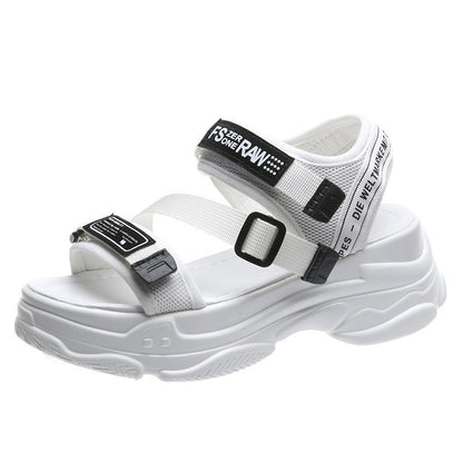 Flatform Σανδάλια με Chunky Αθλητική Σόλα & Λουράκια
