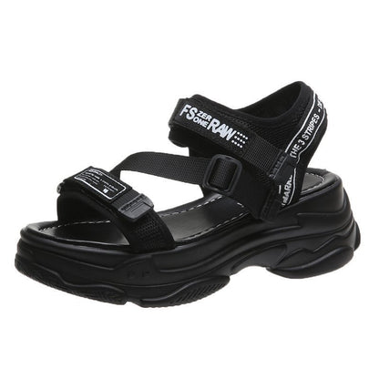 Flatform Σανδάλια με Chunky Αθλητική Σόλα & Λουράκια