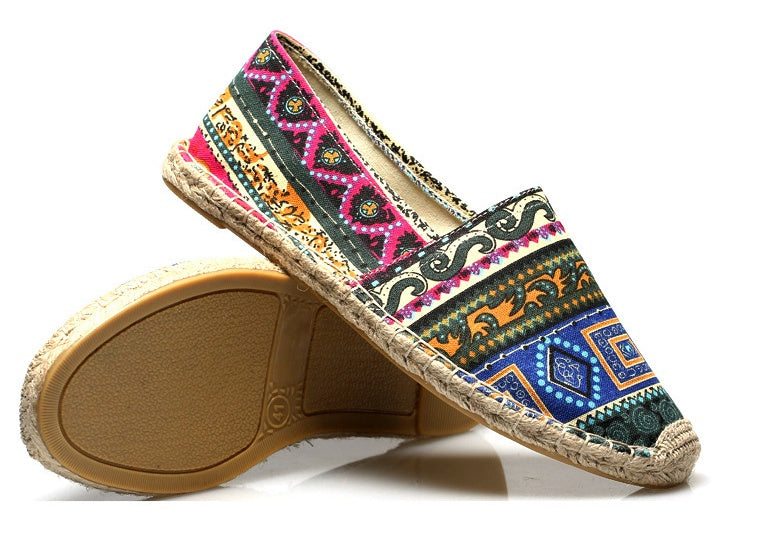 Εσπαντρίγιες με Πολύχρωμο Boho Σχέδιο