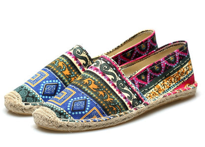 Εσπαντρίγιες με Πολύχρωμο Boho Σχέδιο
