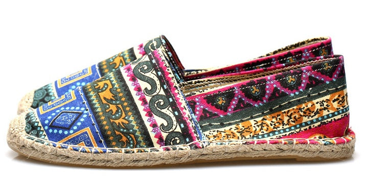 Εσπαντρίγιες με Πολύχρωμο Boho Σχέδιο
