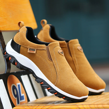 Ανδρικά Slip-On Παπούτσια Σουέτ με Αντιολισθητική Σόλα