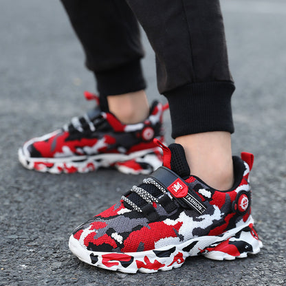 Sneakers με Σχέδιο Παραλλαγής & Velcro