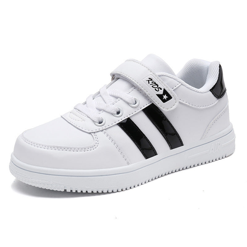 Sneakers με Τριπλή Ρίγα & Αυτοκόλλητο Κλείσιμο