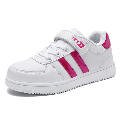 Sneakers με Τριπλή Ρίγα & Αυτοκόλλητο Κλείσιμο