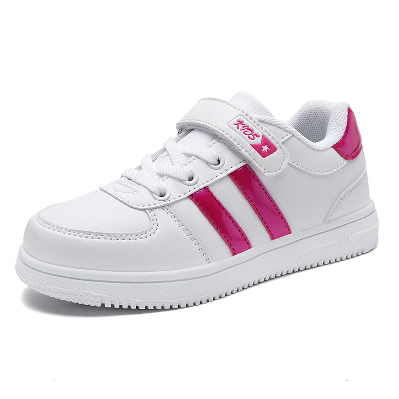 Sneakers με Τριπλή Ρίγα & Αυτοκόλλητο Κλείσιμο