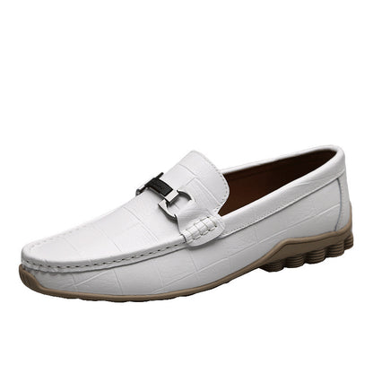 Ανδρικά Loafers με Ανάγλυφη Υφή & Μεταλλική Λεπτομέρεια