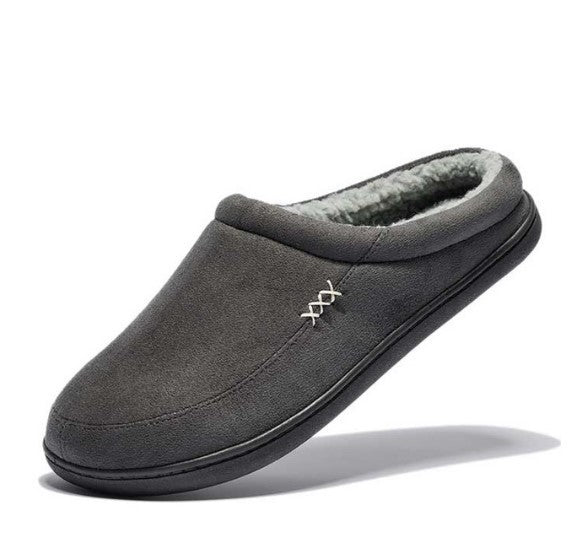Ανδρικές Χειμερινές Παντόφλες με Επένδυση Fleece & Αντιολισθητική Σόλα