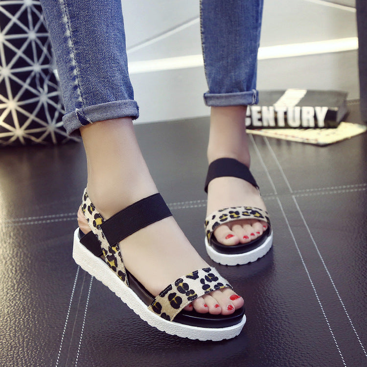 Flatform Σανδάλια με Λάστιχο & Ελαφριά Σόλα