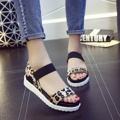 Flatform Σανδάλια με Λάστιχο & Ελαφριά Σόλα