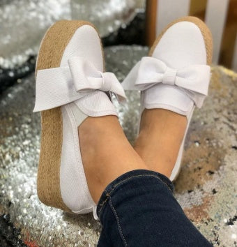 Slip-On Πλατφόρμες με Ψάθινη Σόλα