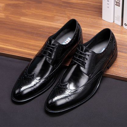 Ανδρικά Παπούτσια Brogues με Λουστρίνι Φινίρισμα