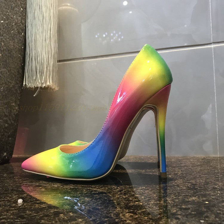 Γόβες Stiletto με Degrade Χρωματισμούς
