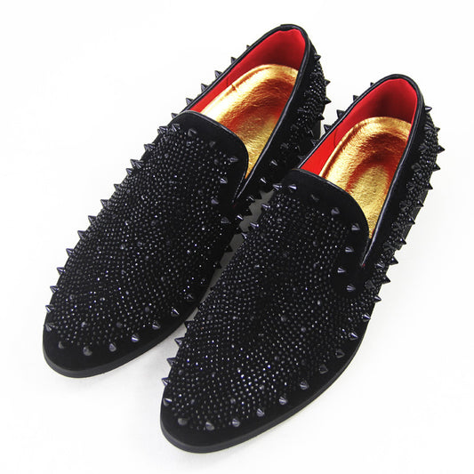 Ανδρικά Loafers με Καρφιά & Διακοσμητικά Στρας