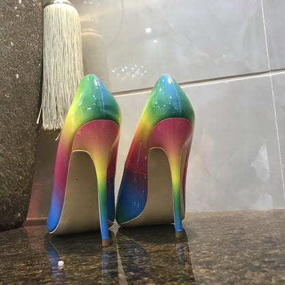 Γόβες Stiletto με Degrade Χρωματισμούς