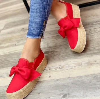 Slip-On Πλατφόρμες με Ψάθινη Σόλα