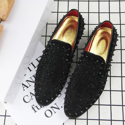 Ανδρικά Loafers με Καρφιά & Διακοσμητικά Στρας