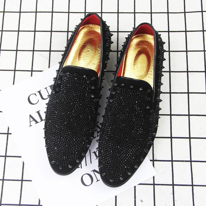 Ανδρικά Loafers με Καρφιά & Διακοσμητικά Στρας