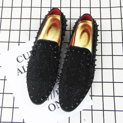 Ανδρικά Loafers με Καρφιά & Διακοσμητικά Στρας