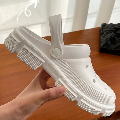 Γυναικεία Clogs με Λουράκι & Τρακτερωτή Σόλα