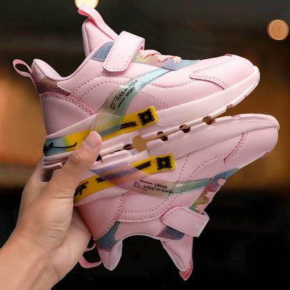 Sneakers με Πολύχρωμες Πινελιές & Σπορ Σόλα
