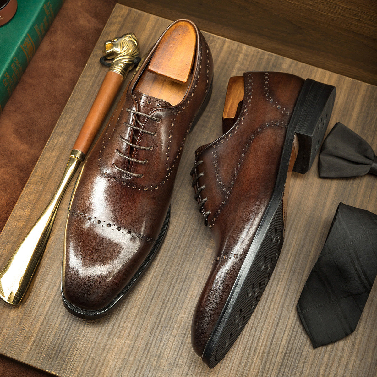 Ανδρικά Brogues Oxford με Διάτρητο Σχέδιο