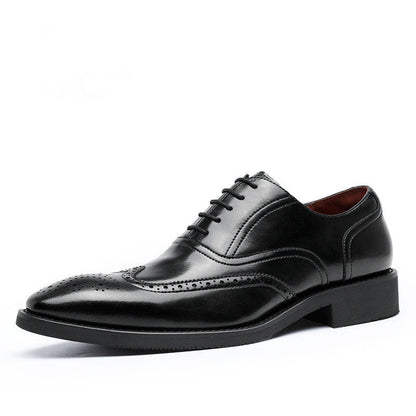 Ανδρικά Brogues με Καθαρές Γραμμές & Γυαλιστερό Φινίρισμα