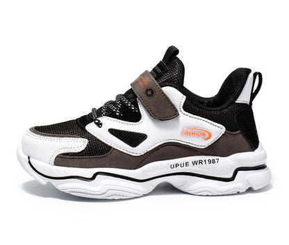Sneakers με Αυτοκόλλητο Κλείσιμο & Πλεκτά Κορδόνια