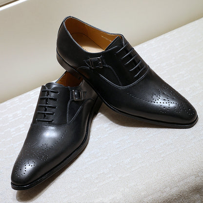 Επίσημα Brogues με Διακριτική Τρυπητή Διακόσμηση & Πλευρική Διακοσμητική Αγκράφα