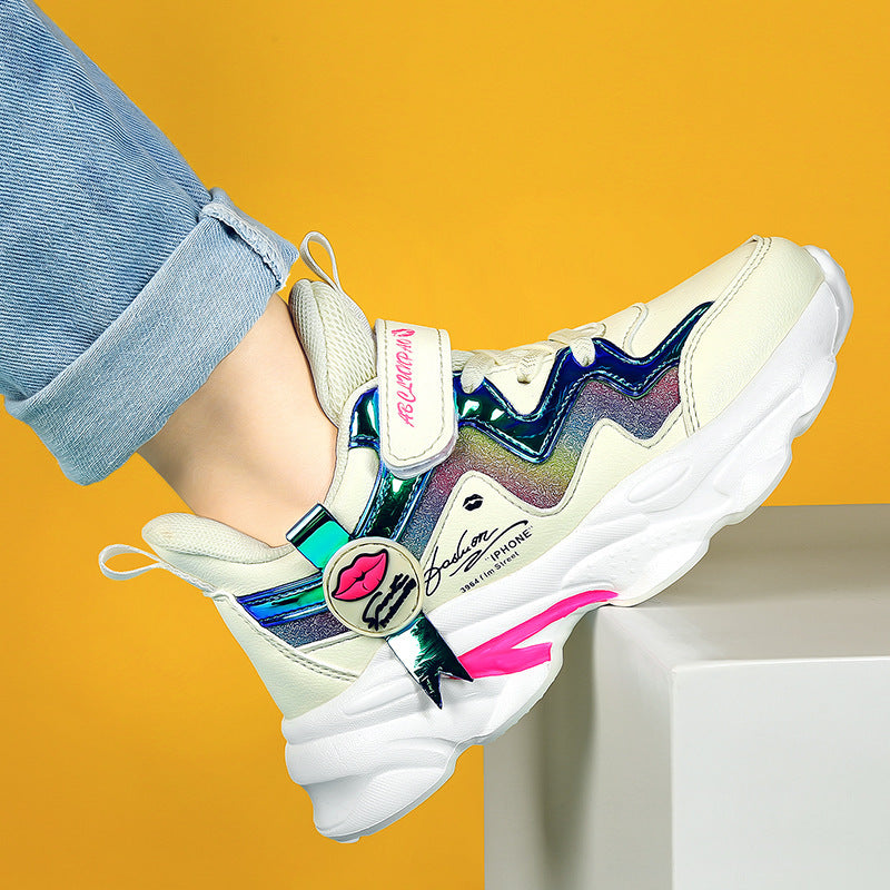 Sneakers με Διακοσμητικό Πλαϊνό & Ανάγλυφη Αφρώδη Σόλα