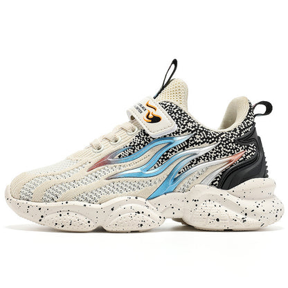 Sneakers με Πολύχρωμο Σχέδιο Φλόγες & Σόλα με Πιτσιλιές