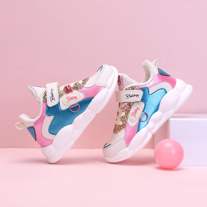 Sneakers με Γούνα & Πολύχρωμες Λεπτομέρειες