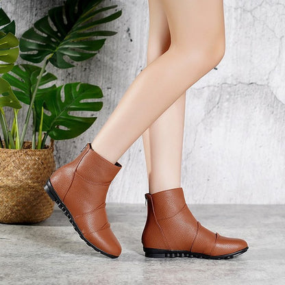 Μποτάκια Casual με Ανάγλυφη Υφή & Μαλακή Σόλα