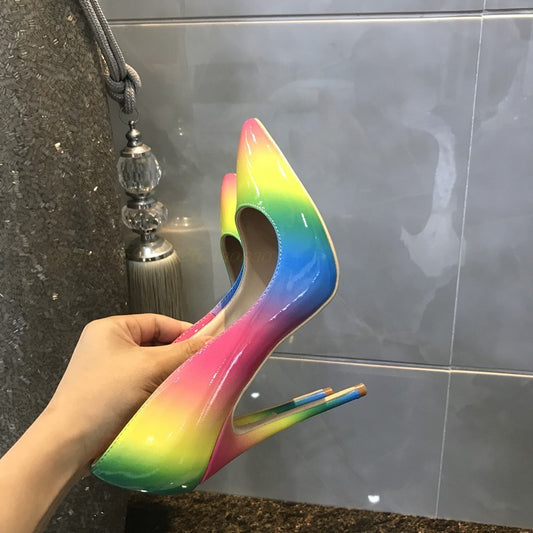 Γόβες Stiletto με Degrade Χρωματισμούς