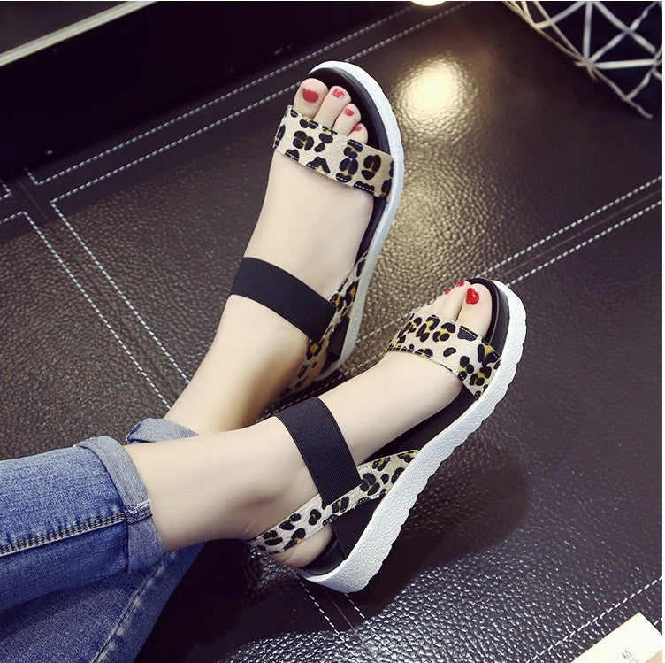 Flatform Σανδάλια με Λάστιχο & Ελαφριά Σόλα