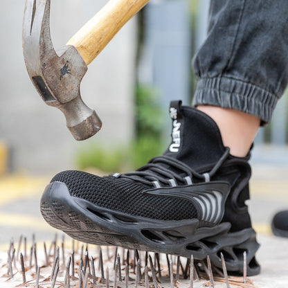 Ανδρικά Παπούτσια Εργασίας Mid-Top με Αντιολισθητική Σόλα & Ατσάλινη Μύτη