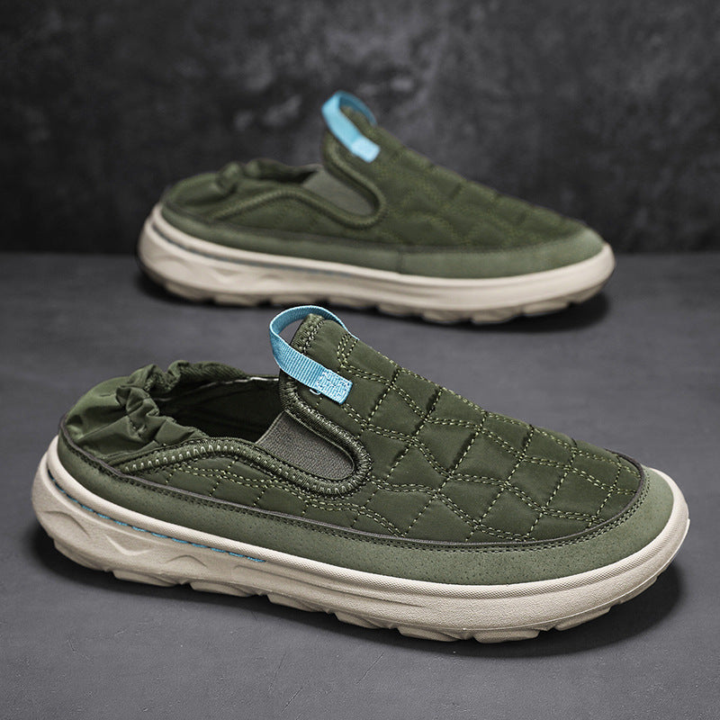 Ανδρικά Slip-On Παπούτσια με Καπιτονέ Σχέδιο & Ελαστική Φτέρνα