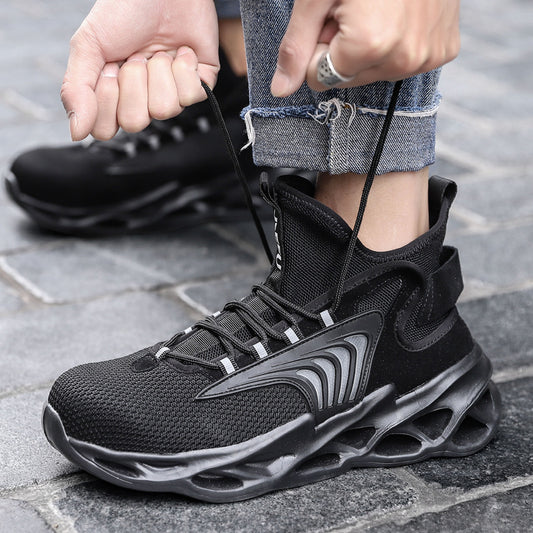 Ανδρικά Παπούτσια Εργασίας Mid-Top με Αντιολισθητική Σόλα & Ατσάλινη Μύτη