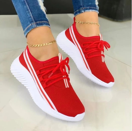 Γυναικείο Ελαφρύ Πλεκτό Sneaker με Ρίγες