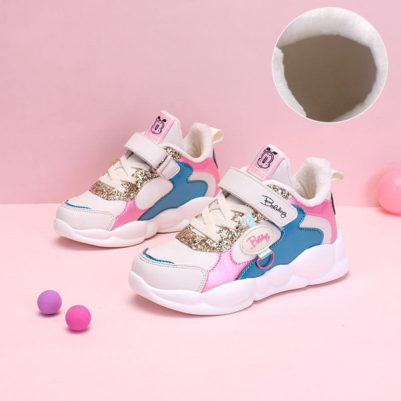 Sneakers με Γούνα & Πολύχρωμες Λεπτομέρειες