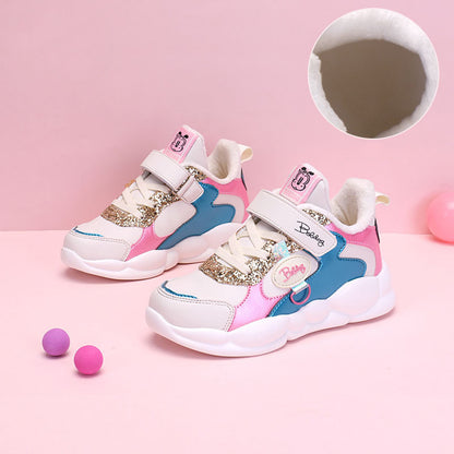 Sneakers με Γούνα & Πολύχρωμες Λεπτομέρειες