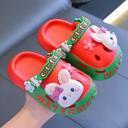 Παιδικά Clogs με 3D Σχέδια & Λουράκι "Cute Food"