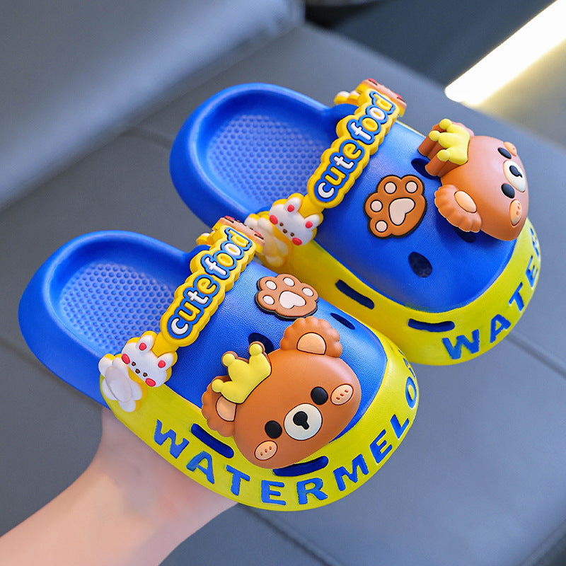 Παιδικά Clogs με 3D Σχέδια & Λουράκι "Cute Food"