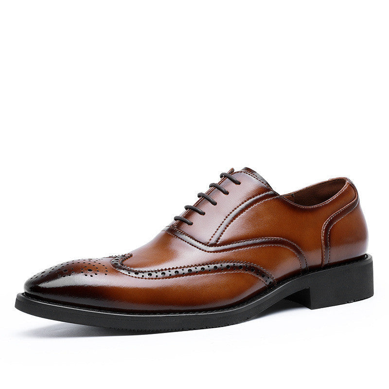 Ανδρικά Brogues με Καθαρές Γραμμές & Γυαλιστερό Φινίρισμα