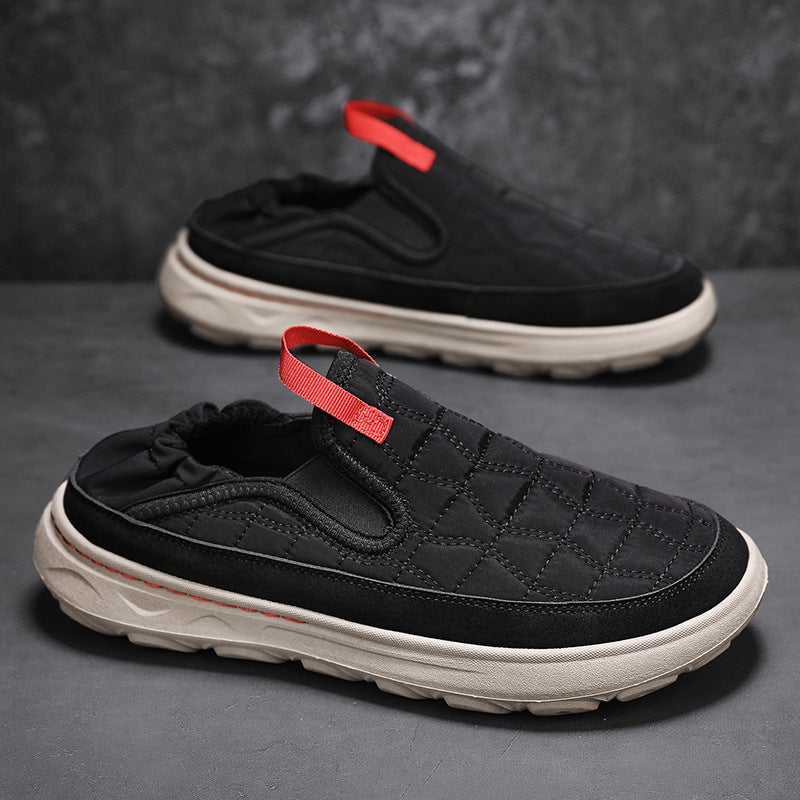 Ανδρικά Slip-On Παπούτσια με Καπιτονέ Σχέδιο & Ελαστική Φτέρνα