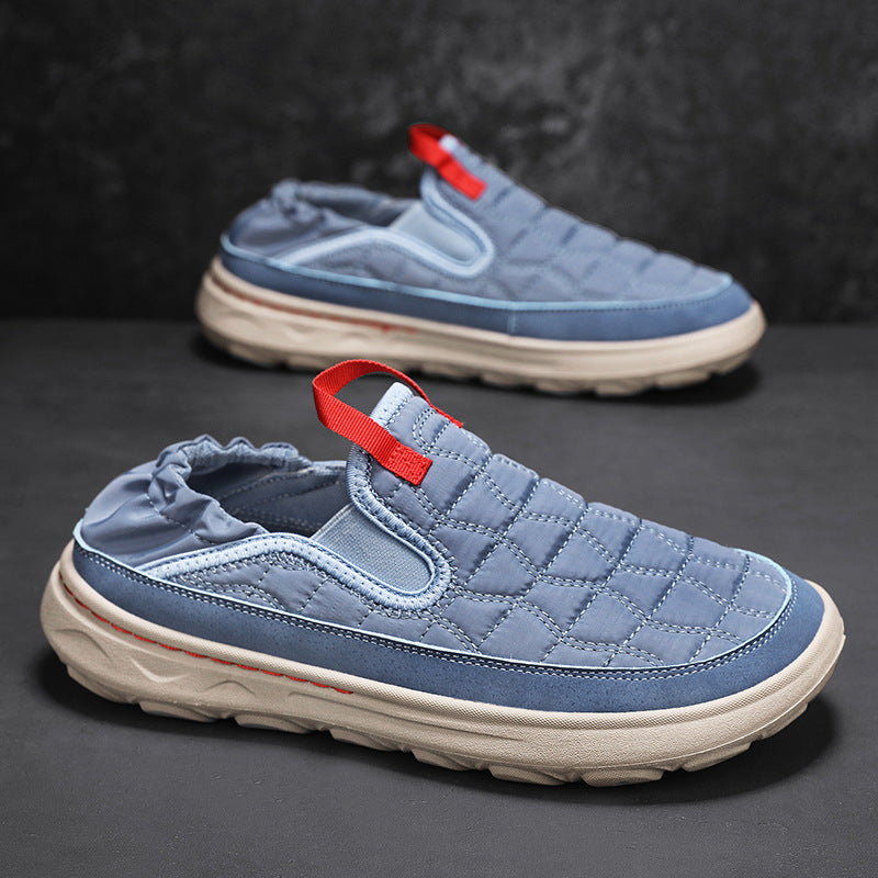 Ανδρικά Slip-On Παπούτσια με Καπιτονέ Σχέδιο & Ελαστική Φτέρνα