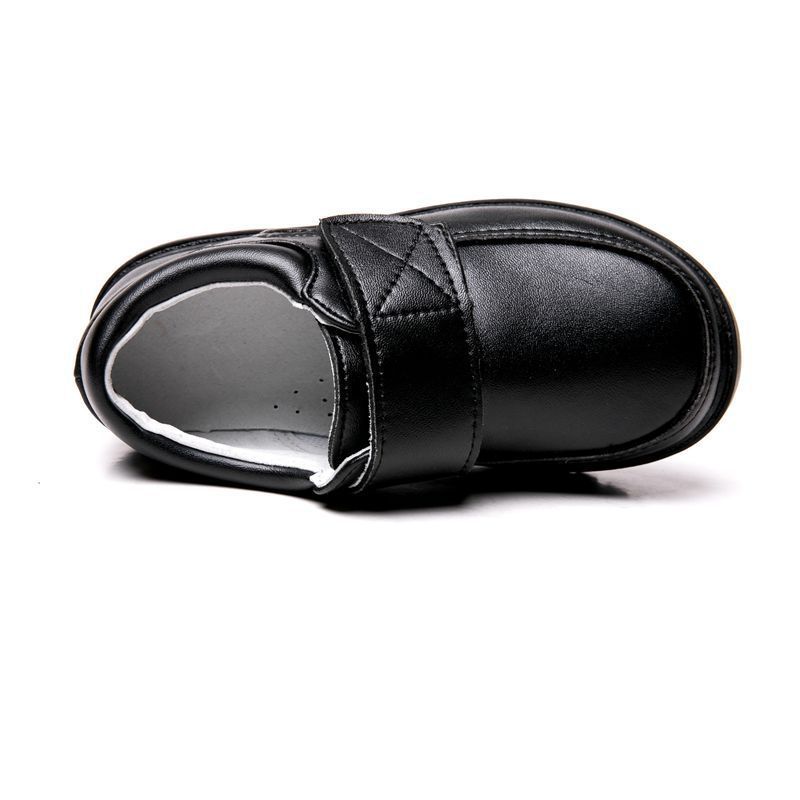 Μοκασίνια Μαύρα με Αυτοκόλλητο Strap